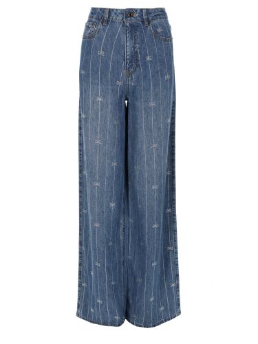 Jeans in con strass - self-portrait - Modalova