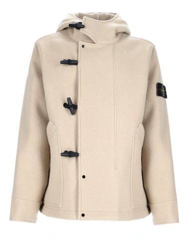Parka in lana e cashmere - stone island - Modalova
