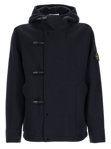 Parka in lana e cashmere - stone island - Modalova