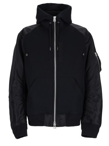 Sacai felpa con cappuccio e zip - sacai - Modalova