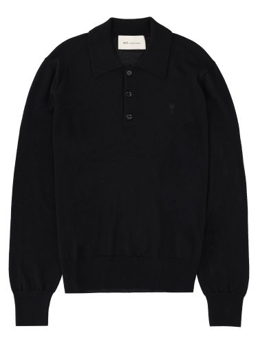 Ami paris polo con logo - ami paris - Modalova