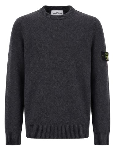 Stone island maglia con patch logo - stone island - Modalova