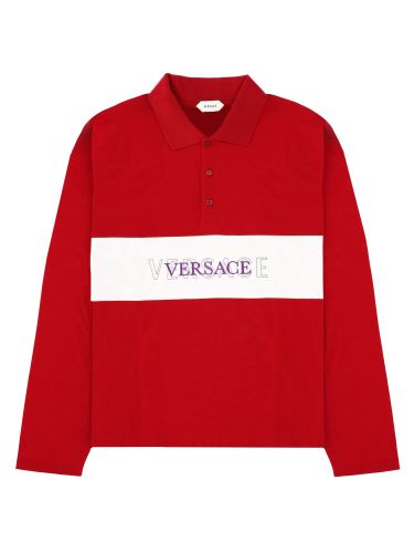 Versace polo con logo - versace - Modalova