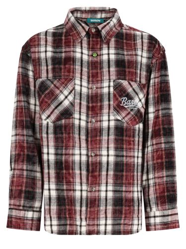Overshirt in flanella con stampa - barrow - Modalova