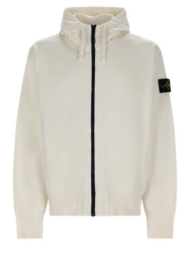 Stone island felpa con patch logo - stone island - Modalova