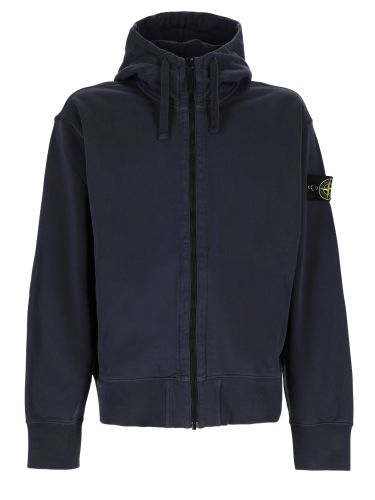 Stone island felpa con patch logo - stone island - Modalova