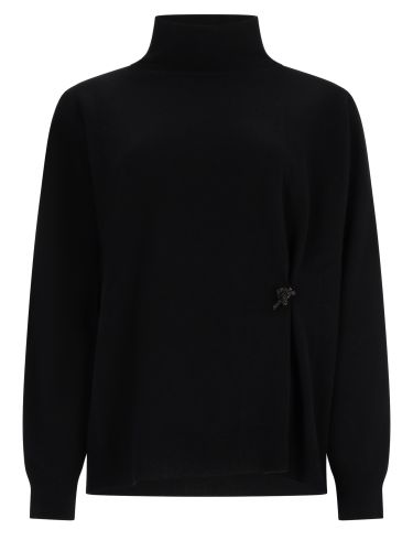 Maglia in lana misto seta e cashmere - fabiana filippi - Modalova