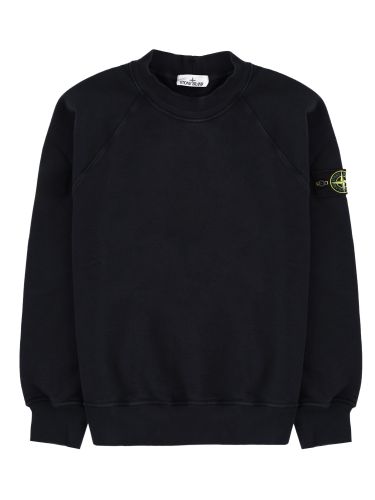 Stone island felpa con patch logo - stone island - Modalova