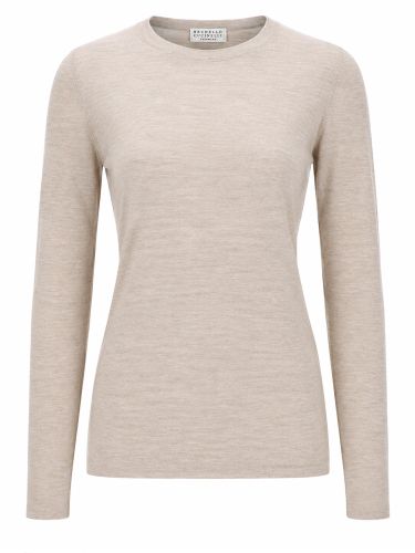 Maglia leggera in cashmere e seta - brunello cucinelli - Modalova