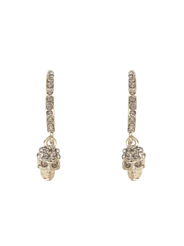 Orecchini a cerchio "skull" - alexander mcqueen - Modalova