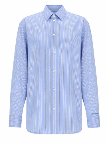 Camicia in popeline tecnico ultra fine - balenciaga - Modalova