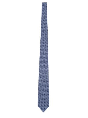 Ferragamo cravatta in seta stampata - ferragamo - Modalova