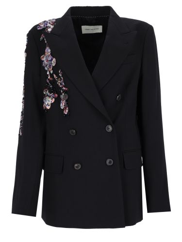 Giacca "barrysta" con ricamo - dries van noten - Modalova