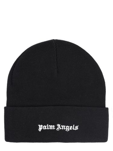 Berretto in misto cotone con logo - palm angels - Modalova
