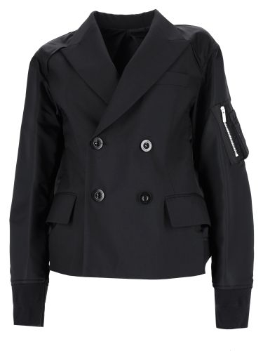 Sacai giacca ibrida doppiopetto - sacai - Modalova