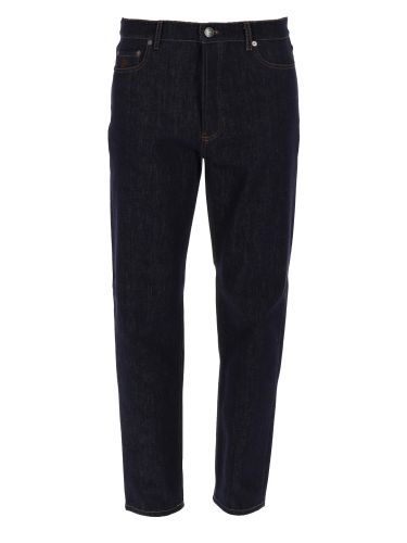 Jeans in denim di cotone - brunello cucinelli - Modalova
