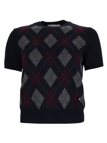 Maglia con motivo "argyle" - tory burch - Modalova