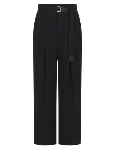 Pantalone in raso con retro in crêpe - sacai - Modalova