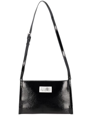 Borsa a tracolla con finitura lucida - mm6 maison margiela - Modalova