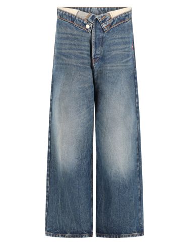 Amish jeans "roll up azul" - amish - Modalova