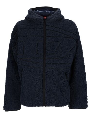 Diesel giacca teddy con cappuccio - diesel - Modalova