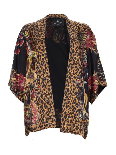 Etro giacca in seta con stampa - etro - Modalova