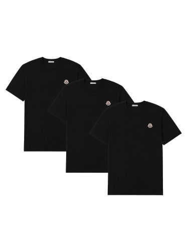 Moncler 3-pack t-shirt in cotone - moncler - Modalova