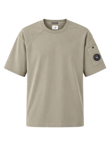 C. p. company t-shirt con patch logo - c.p. company - Modalova