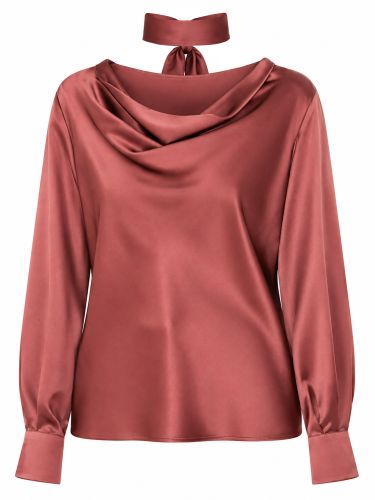 Max mara blusa in raso di seta - max mara - Modalova