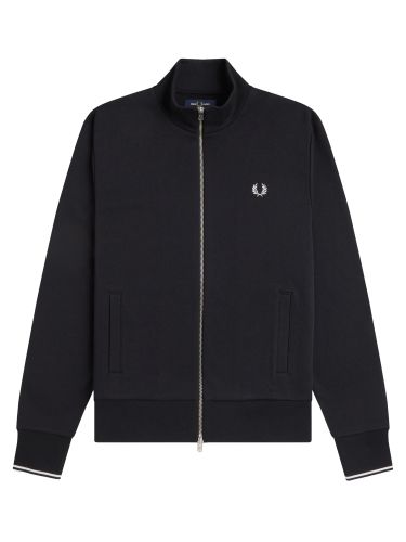Fred perry felpa con logo e zip - fred perry - Modalova