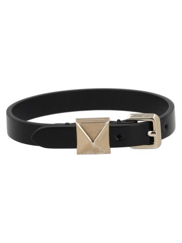 Bracciale "rockstud" in pelle - valentino garavani - Modalova