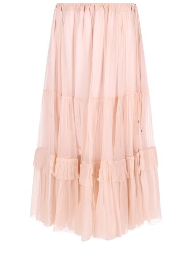 Chloé gonna lunga con volant - chloé - Modalova