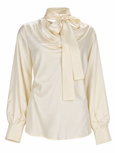 Max mara blusa in raso di seta - max mara - Modalova