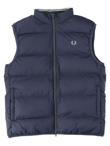 Gilet trapuntato con logo - fred perry - Modalova