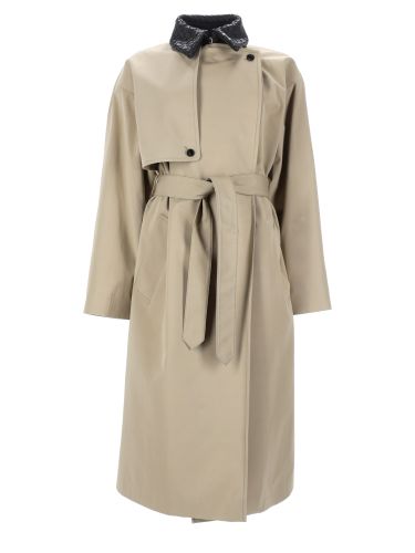 Bottega veneta trench in cotone - bottega veneta - Modalova