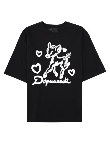 Dsquared t-shirt con stampa e logo - dsquared - Modalova