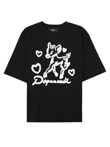 Dsquared2 t-shirt con stampa e logo - dsquared2 - Modalova