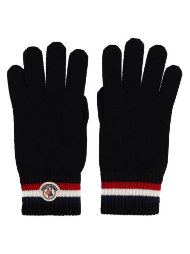 Moncler guanti in lana con logo - moncler - Modalova