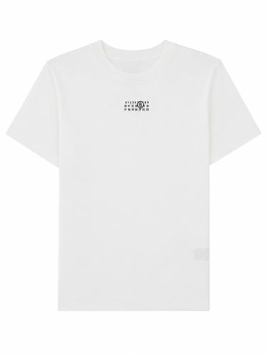 T-shirt con patch logo - mm6 maison margiela - Modalova