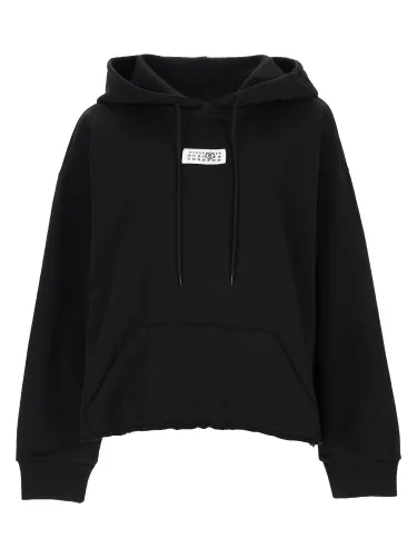 Felpa con patch logo - mm6 maison margiela - Modalova