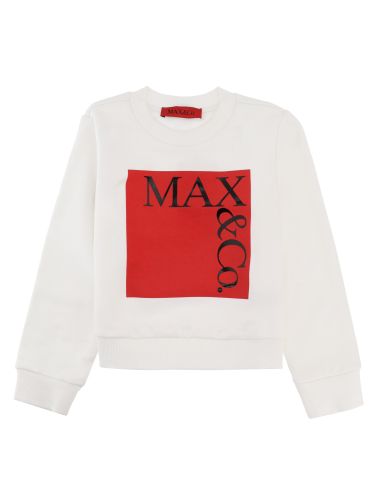 Max & co. felpa girocollo con logo - max & co. - Modalova