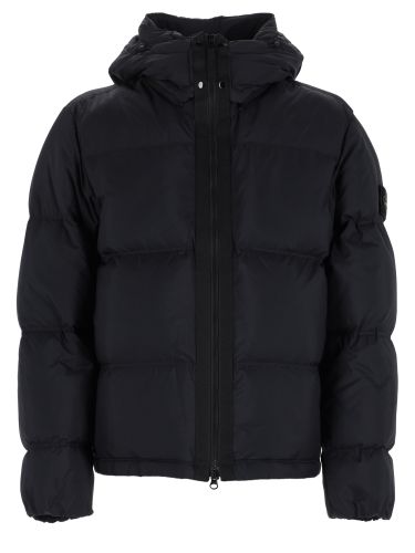 Piumino antistrappo con cappuccio removibile - stone island - Modalova