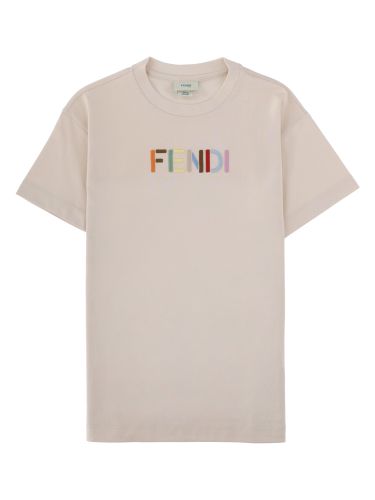 Fendi t-shirt con logo multicolor - fendi - Modalova