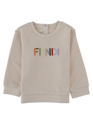 Felpa girocollo per neonati con logo multicolor - fendi - Modalova