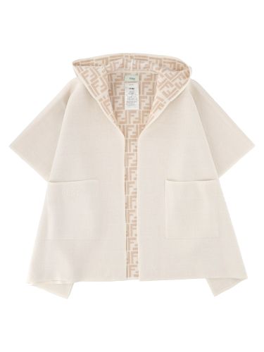 Cappa con interno in jacquard con monogramma ff - fendi - Modalova