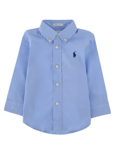 Camicia da neonato con logo - polo ralph lauren - Modalova