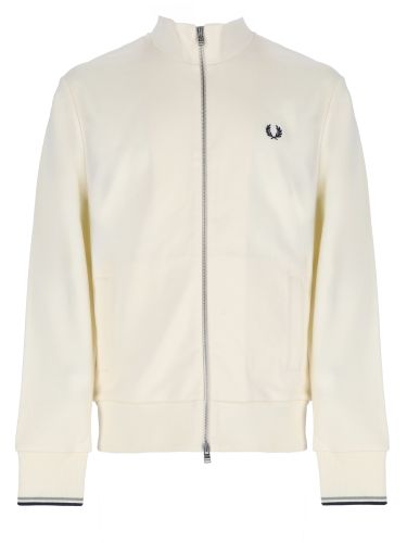 Fred perry felpa con logo e zip - fred perry - Modalova