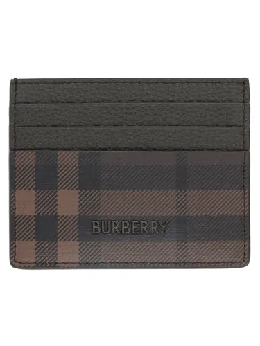 Portacarte di credito check - burberry - Modalova