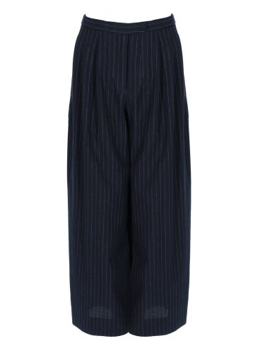 Pantalone "ordine" in lana gessata - s max mara - Modalova