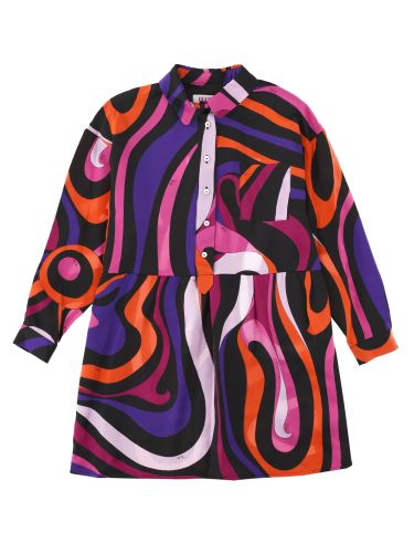 Abito con stampa grafica all-over - pucci - Modalova